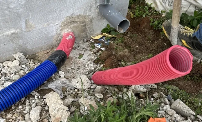 Travaux de viabilisation d'une maison à Pérouges, Meximieux, SAS Tornare