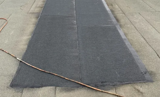 Étanchéité d'un toit terrasse : chantier Lindab Montluel, Meximieux, SAS Tornare