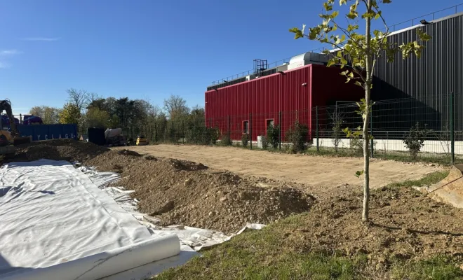 Aménagement de bureaux + parking, Meximieux, SAS Tornare