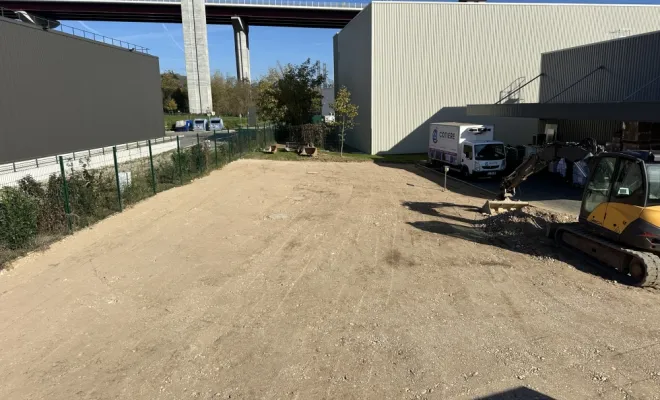 Aménagement de bureaux + parking, Meximieux, SAS Tornare