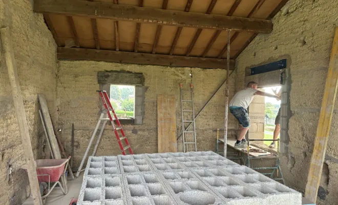 Rénovation d'une grange, Meximieux, SAS Tornare